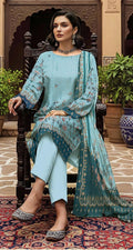 RR-01 - VIP Digital Print Slub Lawn Unstitched 3PC
