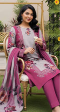 RR-14 - VIP Digital Print Slub Lawn Unstitched 3PC